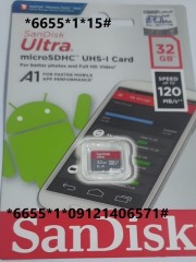 32GB SanDisk Ultra 120MB/s micro memory card
